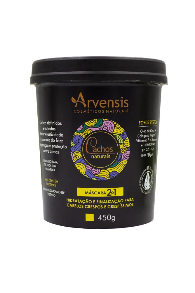 Arvensis Cachos Naturais Máscara 2x1