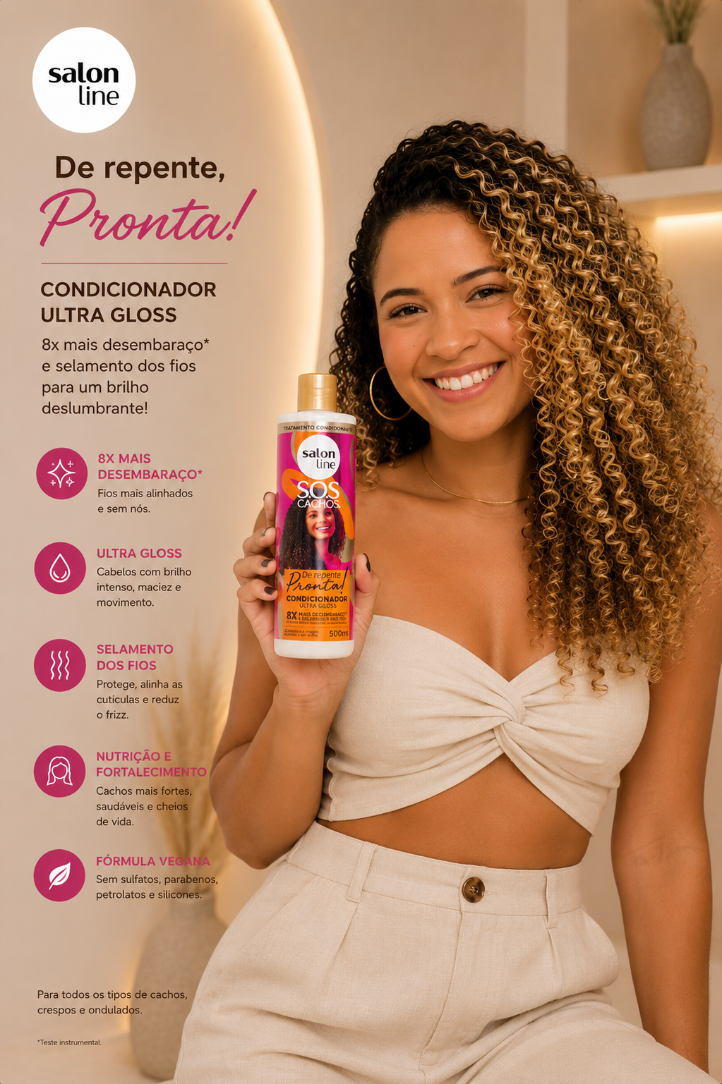 Conditioner Ultra gloss S.O.S cachos
