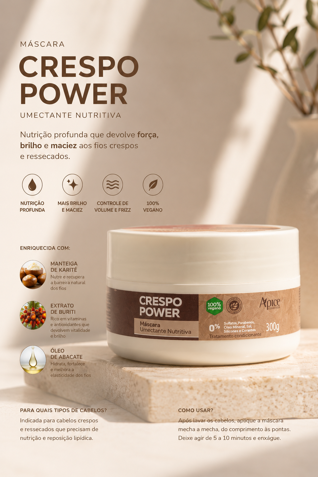 Black power Nourishing moisturizing mask