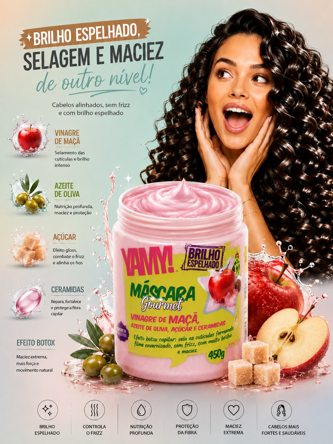 Apfelessig-Gourmet-Maske