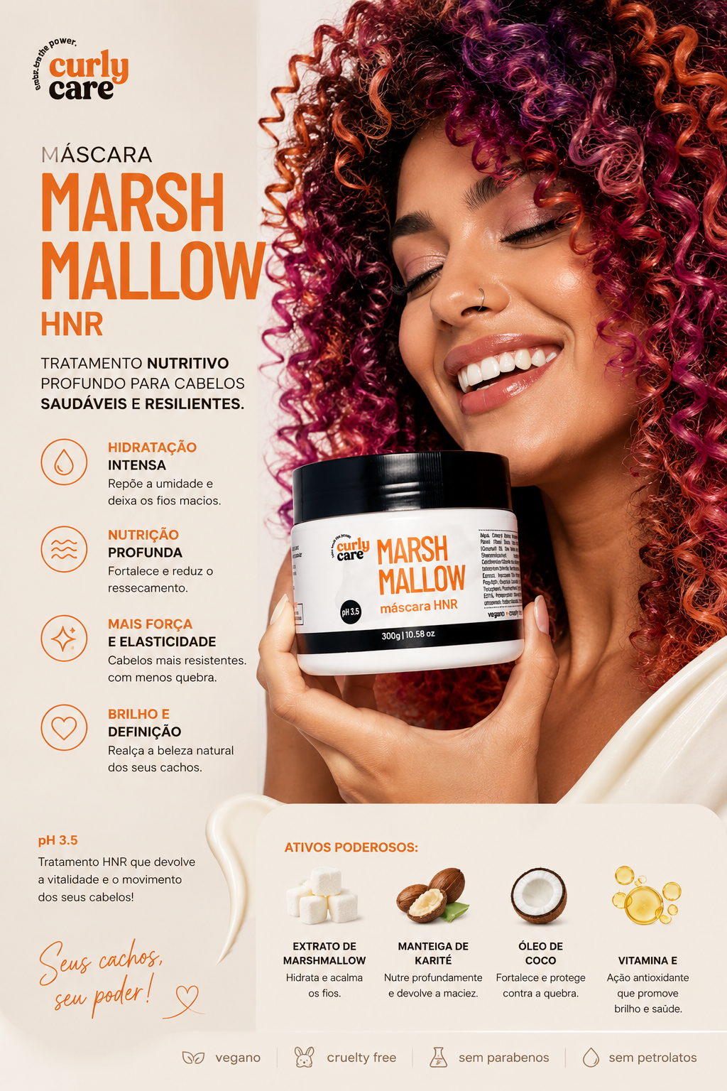Haarmask "Marshmallow Curly Care"
