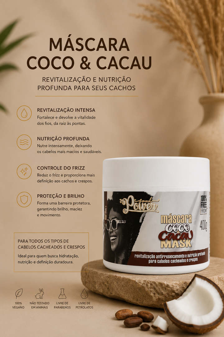 Máscara Coco &amp; Cacau