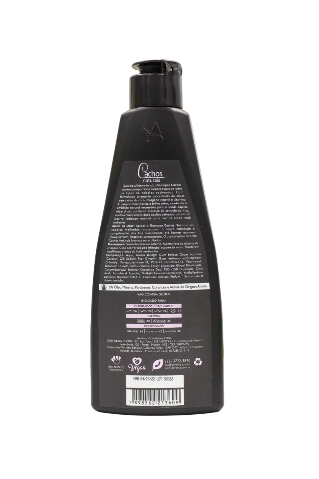 Arvensis Cachos Naturais Shampoo