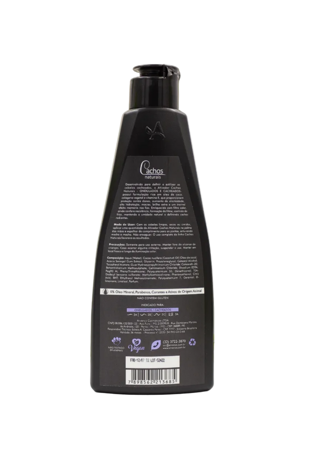 Arvensis Cachos Naturais Activador para Cabelos Ondulados e Cacheados
