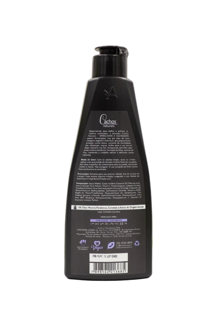 Arvensis Cachos Naturais Activador para Cabelos Ondulados e Cacheados