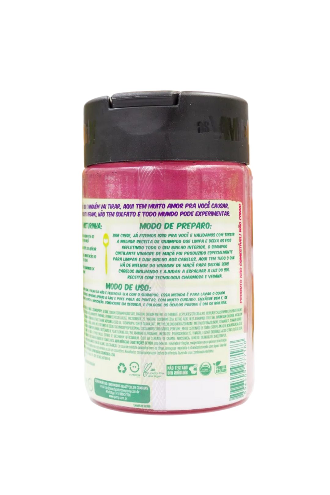 Shampoo glänzendes apfelessig